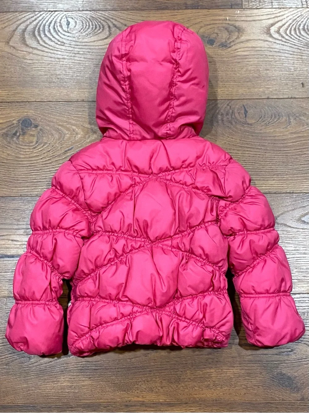Gymboree Girls Raspberry Pink Quilted Toggle Puffer Coat With Hood Size 4